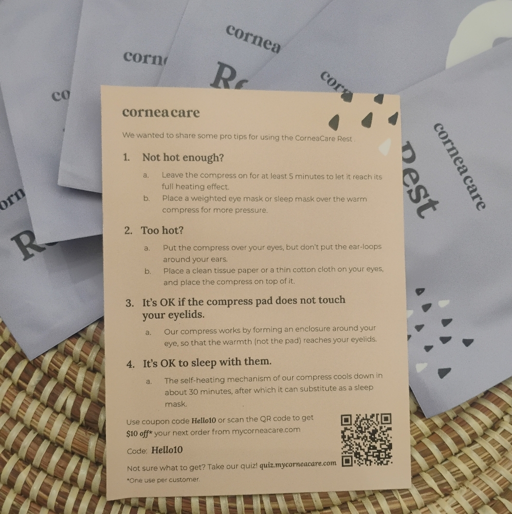 Cornea Care REST Self-Heating Eye Masks, Pack of 6 NEW - Picture 6 of 16